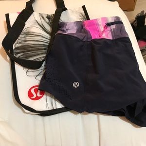 ‼️Lululemon athletica shorts with bag ‼️